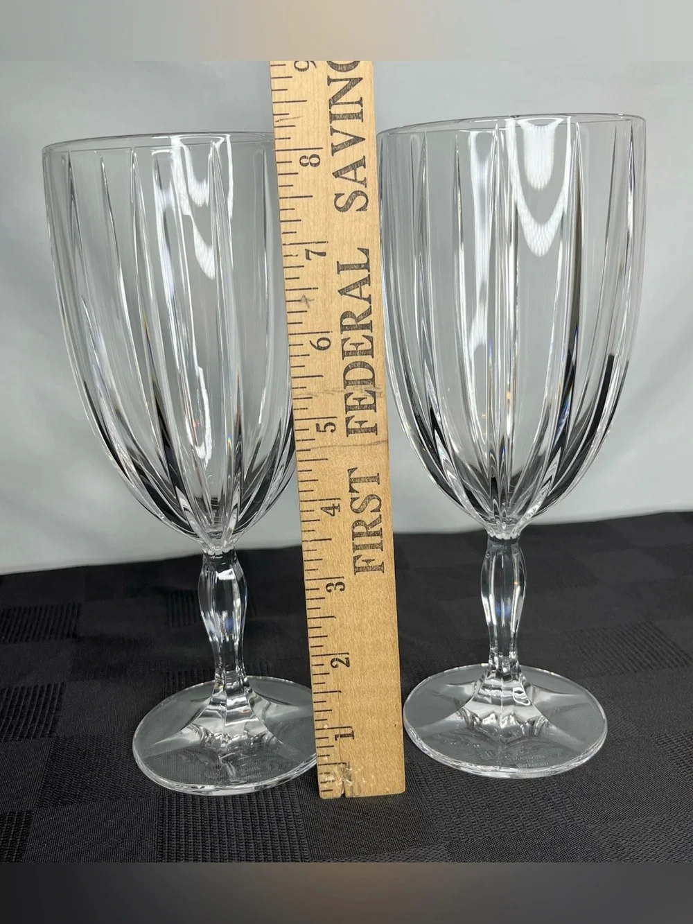 Discontinued Marquis by Waterford Crystal Omega Iced Tea Glasses-  Set of 2